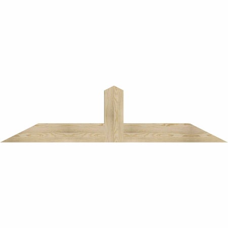 Ekena Millwork Portland Rough Sawn Timber Gable Bracket, Douglas Fir, 72"W x 18"H x 4"D x 6"F, 6/12 Pitch GBW072X18X0406POR00RDF